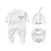 Personalized Newborn Outfit with Hat + Bib clothes set Custom Baby One Piece Bodysuit Set Baby Shower Gift Coming Home Outfit 1
