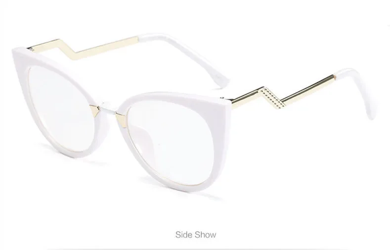 NEW Eyeglasses Spectacle Frame Women Cat Eye Computer Optical Glasses Myopia For Ladies Prescription Eyewear Frame Glasses - Цвет оправы: 6