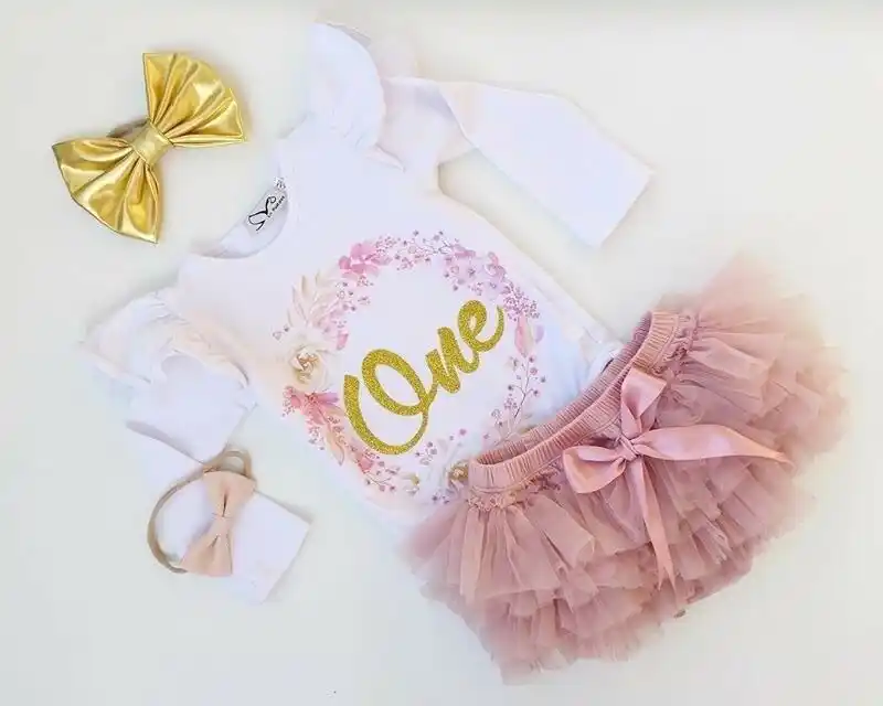 baby girl 1st birthday outfit