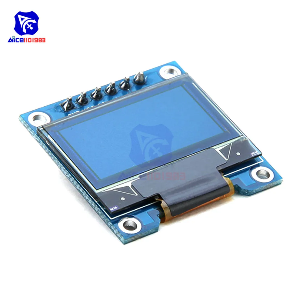 Diymore 0,96 дюймовый SPI igc OLED дисплей SSD1306 128*64 желтый и синий ЖК-дисплей модуль для Arduino 51 SMT32 I/O