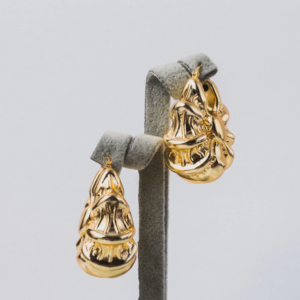 Diana Baby Jewelry Earrings New Copper Gold Planted Big Hoop African Dubai Earrings For Women High Quality Classic Wedding Party