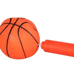 Детский развивающий спортивный баскетбольный надувной мяч для внутреннего спорта на открытом воздухе, надувной насос для шин, обучающий