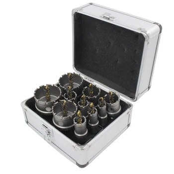 

HSS Drill Bit High Speed Steel Carbide Tip Hole Saw Tooth Cutter Metal Drilling Hand Woodworking Cutter Drill Bit 1Set