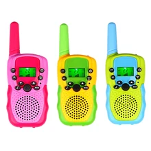 Talkie walkie T388 avec écran LCD rétro éclairé pour enfants, 3 pièces, Radio sans fil, jouets électroniques, cadeau d'anniversaire 