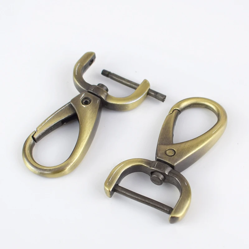 brushantiquebrass 4 шт./20 шт. 20 мм сумка металлические пряжки ошейник для собак Вешалка застежка-Карабин брелок поворотный триггер оснастка крюк DIY аксессуары - Цвет: brushantiquebrass