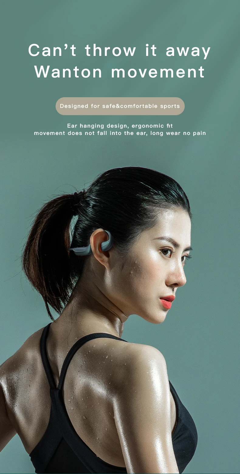 G100 Wireless Bluetooth Headphones Surround Sound Bone Conduction Earphones Waterproof Sport Noise Reduction Earbuds Earphone