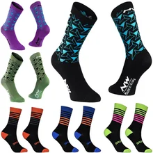 Профессиональные носки для велоспорта мужские и женские спортивные носки для велосипеда Дышащие носки для шоссейного велосипеда носки для гонок на открытом воздухе 4 цвета