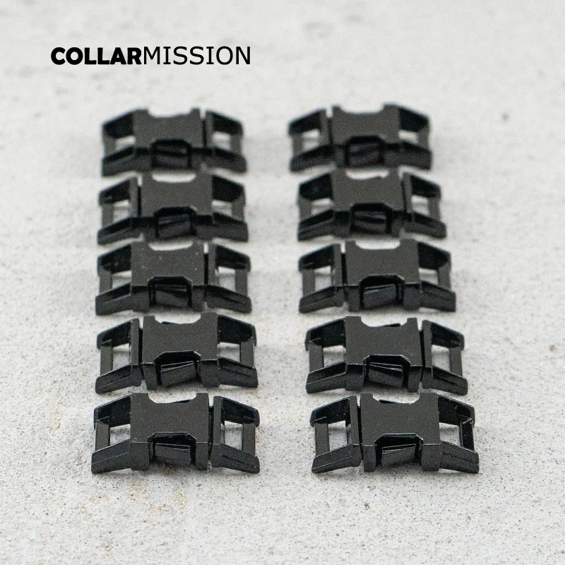 

20pcs/lot Release buckle Black 10mm strap webbing garments DIY dog collar parts durable security lock plated metal buckle CK10H