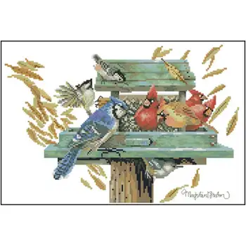 

Cardinals and friends patterns Counted Cross Stitch 11CT 14CT 18CT DIY Chinese Cross Stitch Kits Embroidery Needlework Sets