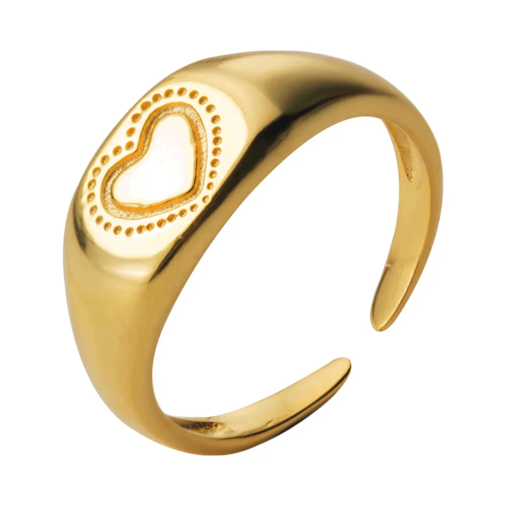 Trusta, 925 пробы, серебряное кольцо, сердце/снег, выгравировано, открытый размер, хорошее ювелирное изделие, чистое серебро, кольца, подарок для любви DS1481 - Цвет основного камня: DS1481