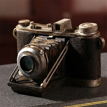 

Resin Camera Model Props Retro Craft Decorations Showcase Mould Window Ornaments Home Furnishing Decor Figurines Miniatures