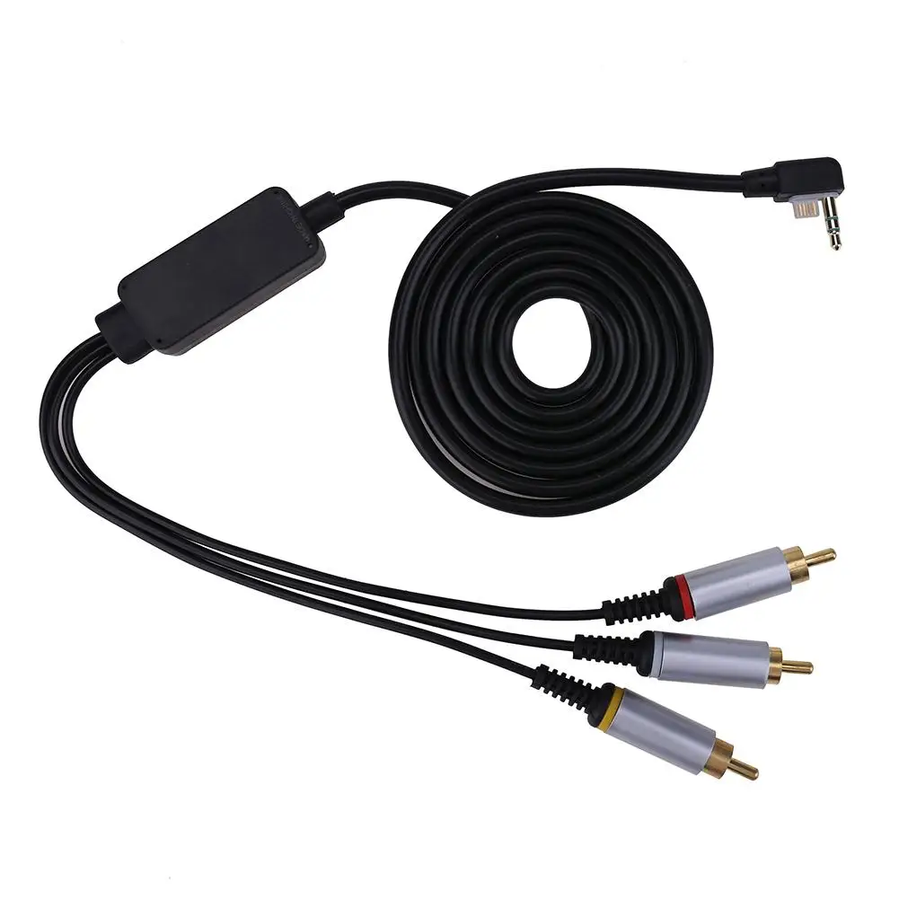 1.8 Meters 3 RCA Port Splitter A/V Adapter Cable for PSP1000/2000/3000 ...