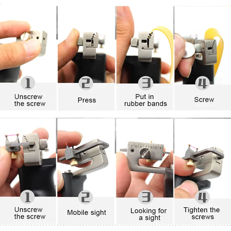 Рогатка Охота мощная нержавеющая сталь + Смола катапульты Открытый Портативный