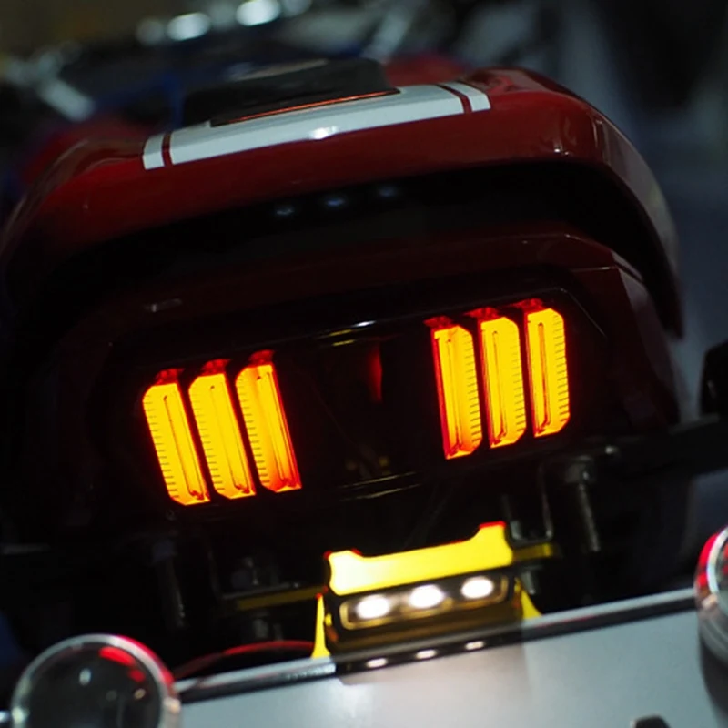 

Motorcycle LED Tail Light Running Stop Brake Rear Warning Turn Signal Indicator Lamp for MSX125 CBR650F CTX700 CTX700N