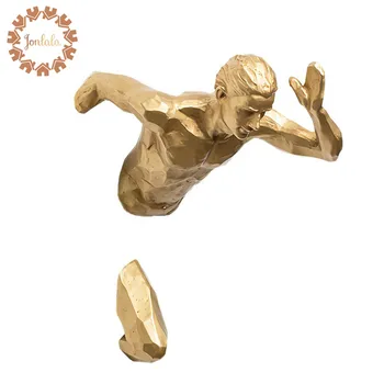 

New Arrival Modern Minimalist Character Running Man Through the Wall Hangings Wall Hangings Decorative Crafts Best Gift