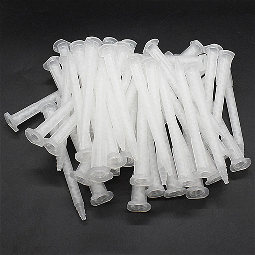 

30pcs Static Mixing Nozzle Adhesives Mixer Tube AB Glue Epoxy Adhesive Gun Dispenser Mixing Nozzle Applicator Mixing Nozzle Set