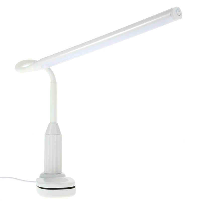 

ELEG-5W 24 Leds Eye Protect Clamp Clip Light Table Lamp Stepless Dimmable Bendable Usb Powered Press Sensor Control Reading Desk