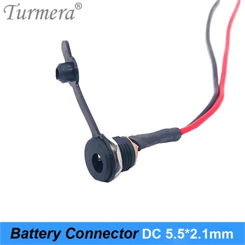 

Battery DC Power plug connector for diy dc waterproof jack connector DC022B 5.5 X 2.1 mm with Wire