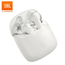 JBL T220TWS True Wireless Bluetooth Earphones JBL T220TWS Stereo Earbuds Bass Sound Headphones Headset with Mic Charging Case