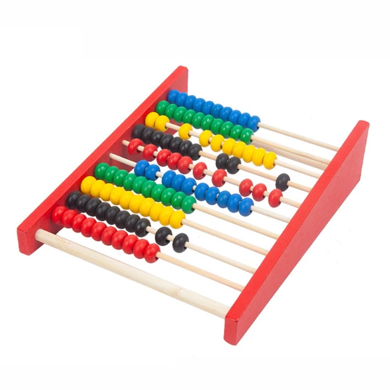 1 Pc Wooden Children's Educational Toys for 3-6 Year Olds Hand-eye Coordination for Kids Mathematics Wooden Abacus 4