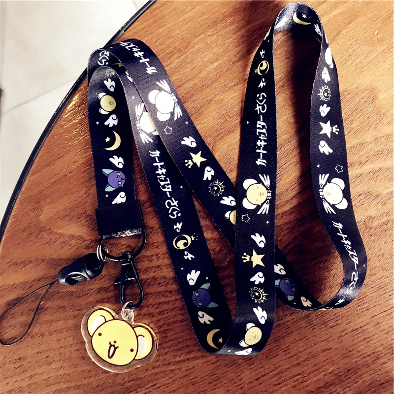 Мультфильм аниме милый кулон декольте ремешок ключ сертификат тренажерный зал