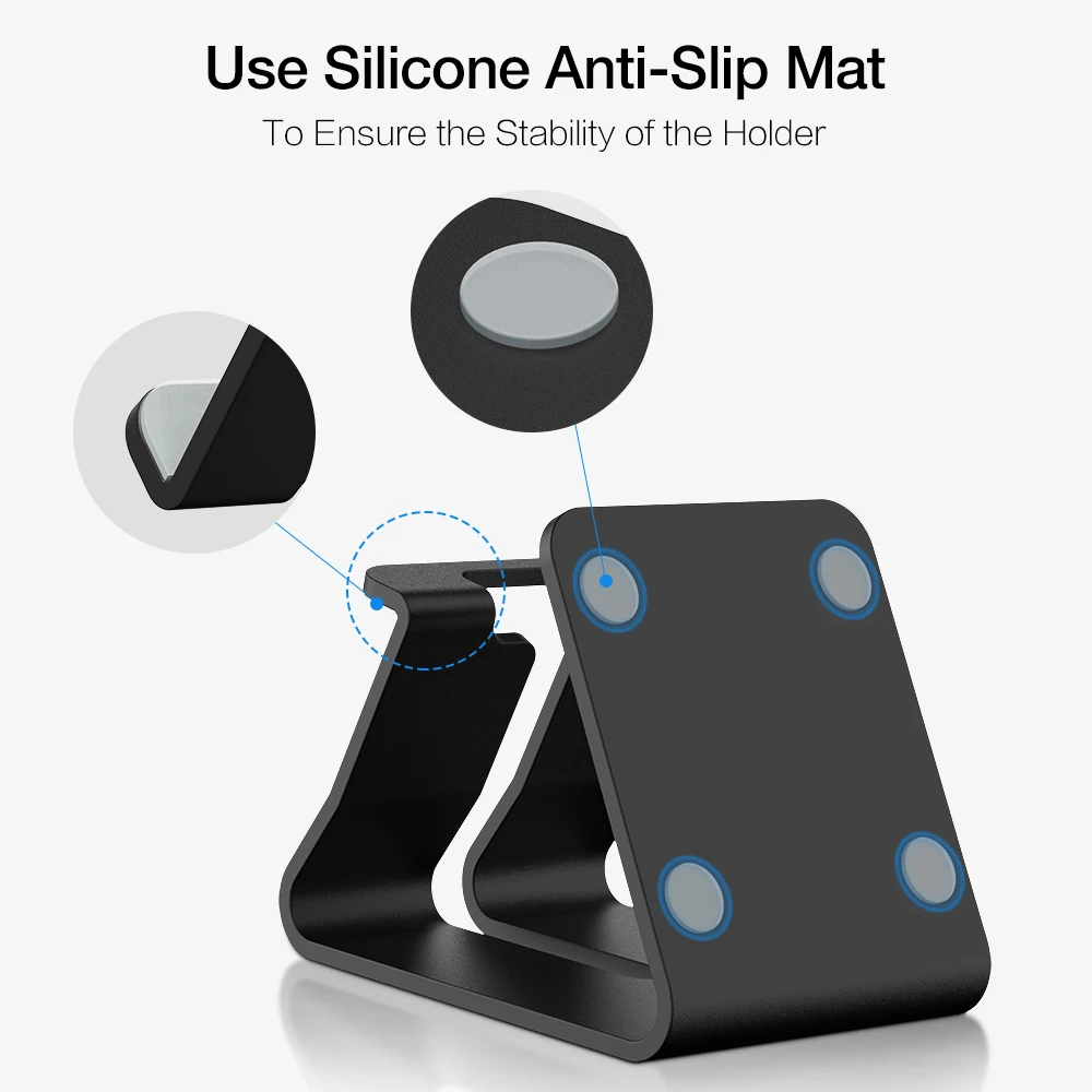 RAXFLY Aluminium Handy Ständer Halter Für iPhone X 8 7 6 Plus 5 5S SE Telefon Halter Universal desk