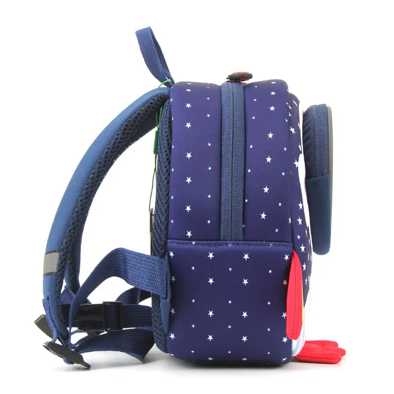 Анти потеря 3D мультфильм ракета Детский рюкзак для малышей дети Bookbag детский сад