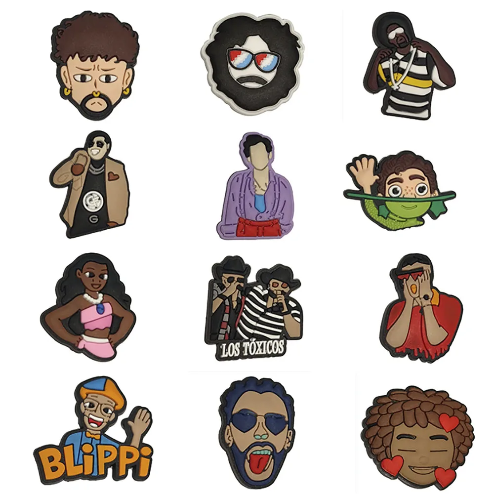

Mix 50PCS PVC Cartoon Fridge Magnets Fashion Man Woman Earrings Nose Ring Glasses Necklace Heart Refrigerator Magnetic Sticker