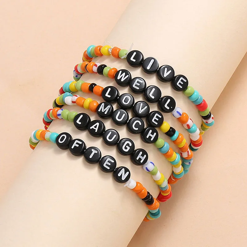 12 teile/satz Handgemachte Bunte Perlen Armbänder für Frauen Bunte Ethnische Afrika Perlen Armbänder Set Boho Braclets Zubehör Mädchen – Detail 12