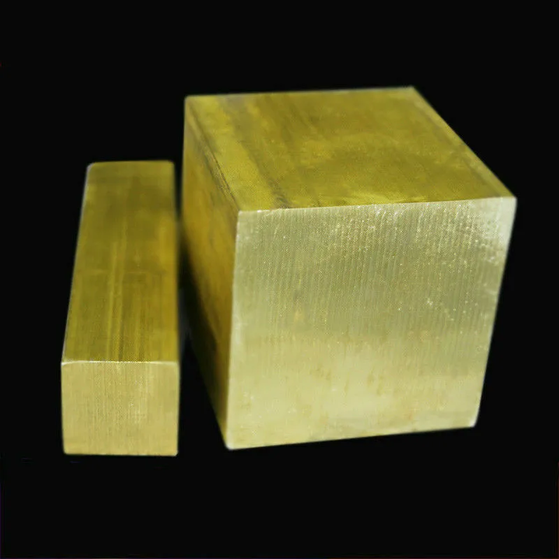 Brass Cube block Bar Square Rod plate sheet DIY Rivet material Building material 1pcs brass sheet,brass rod,brass tubes