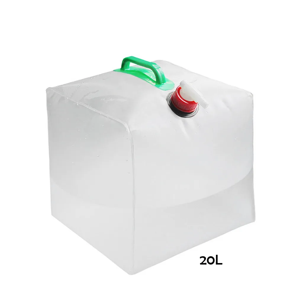 20L Outdoor Collapsible Foldable Water Bags Container Camping Hiking Portable Survival Water Storage Carrier Bag