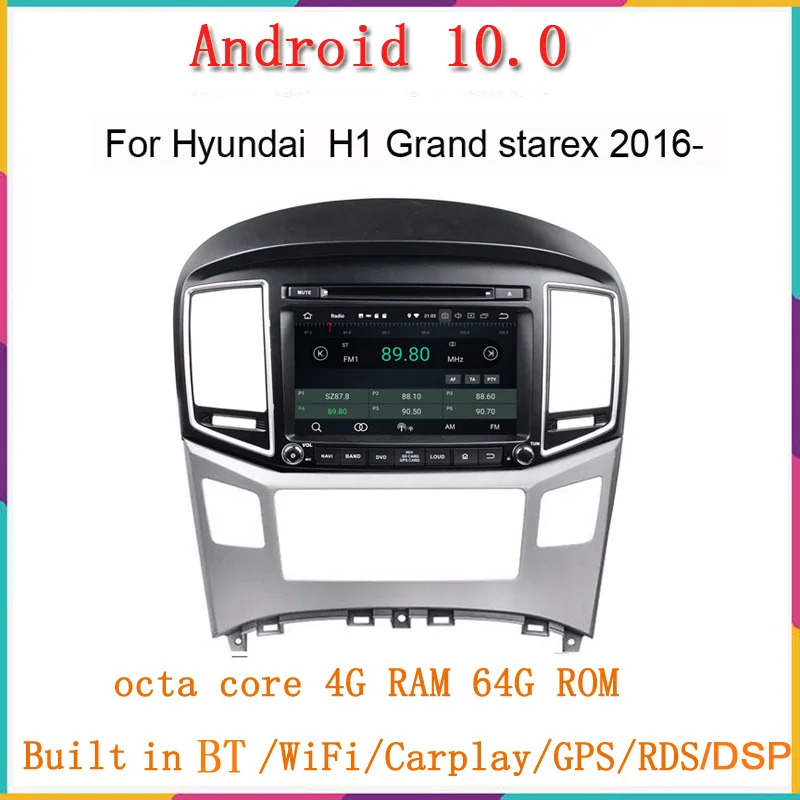 Android10 car radio for Hyundai H1 Grand starex 2016 17 2018 2019 multimedia player gps navi audio stereo carplay auto | Автомобили и