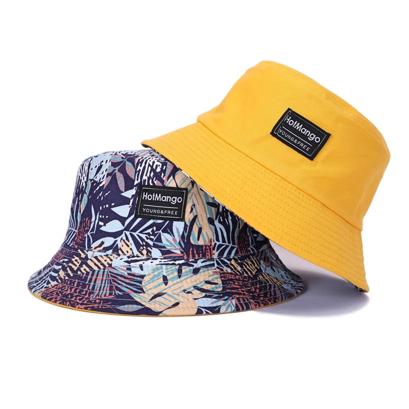 Fisherman's Cap Women's Four Seasons UV Protection Two-Sided Wear Versatile Travel Sunshade Art Beach Leisure Holiday Adult Hat