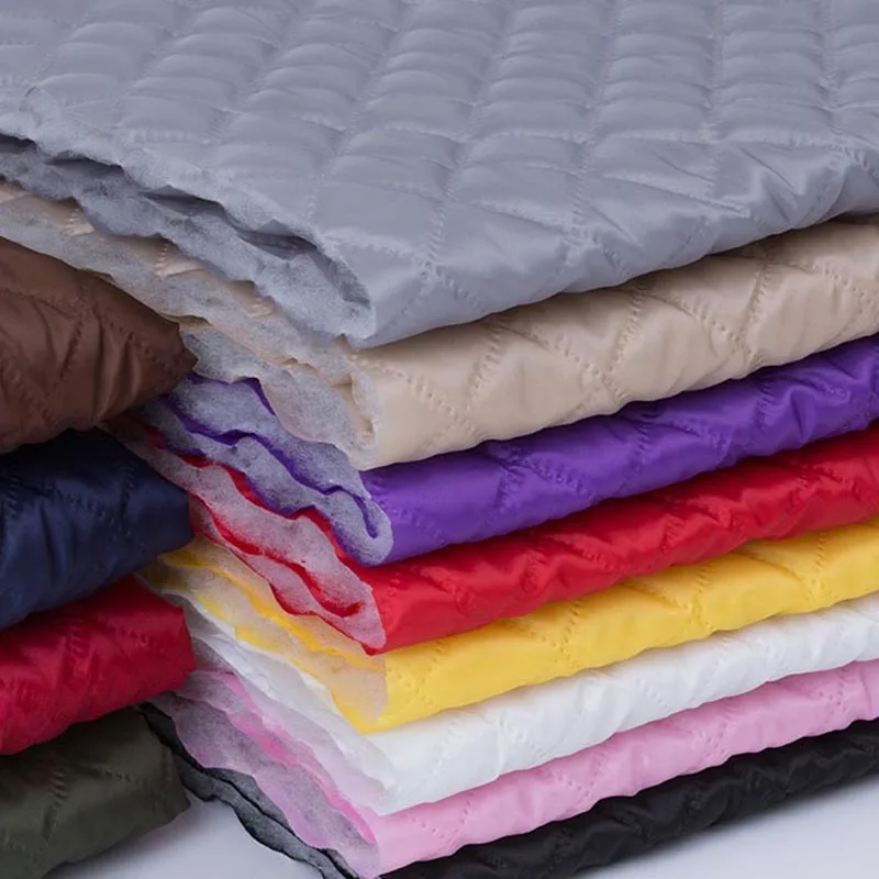 Autumn Winter Embossed Quilting Fabric For Clothes Interlining Coat