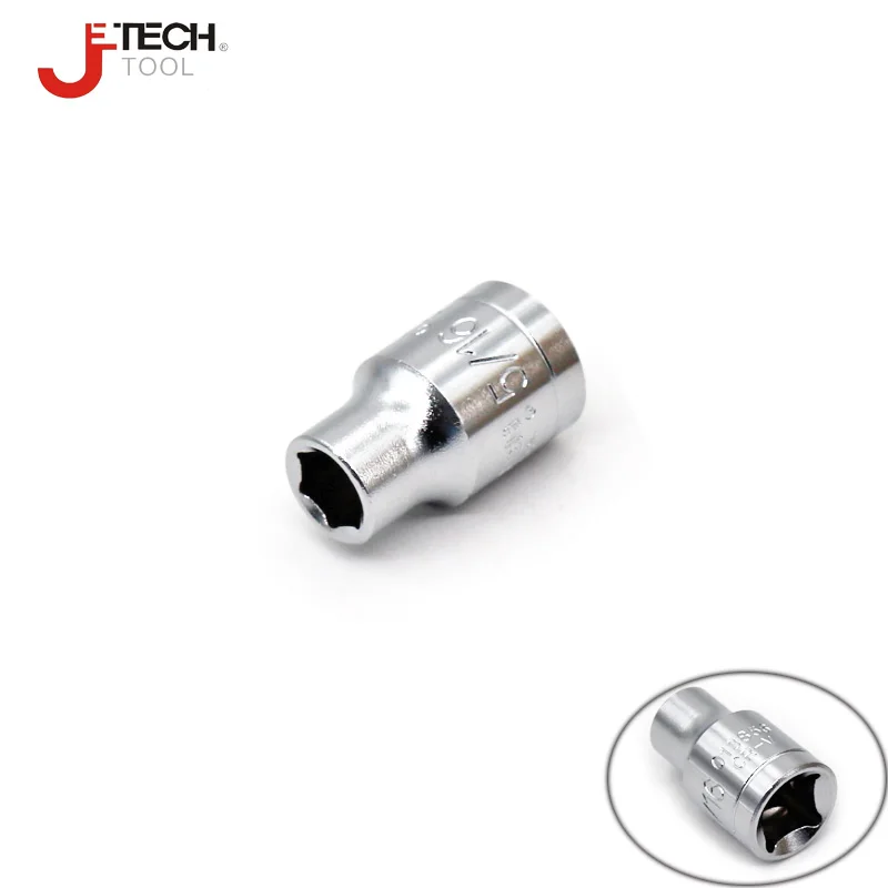 Jetech 3/8 "привод 6-гранная имперских дюймов Размер 1/4 5/16 3/8 13/32 7/16 15/32 1/2 9/16 19/32 5/8 3/4 13/16 25/32 15/16 7/8