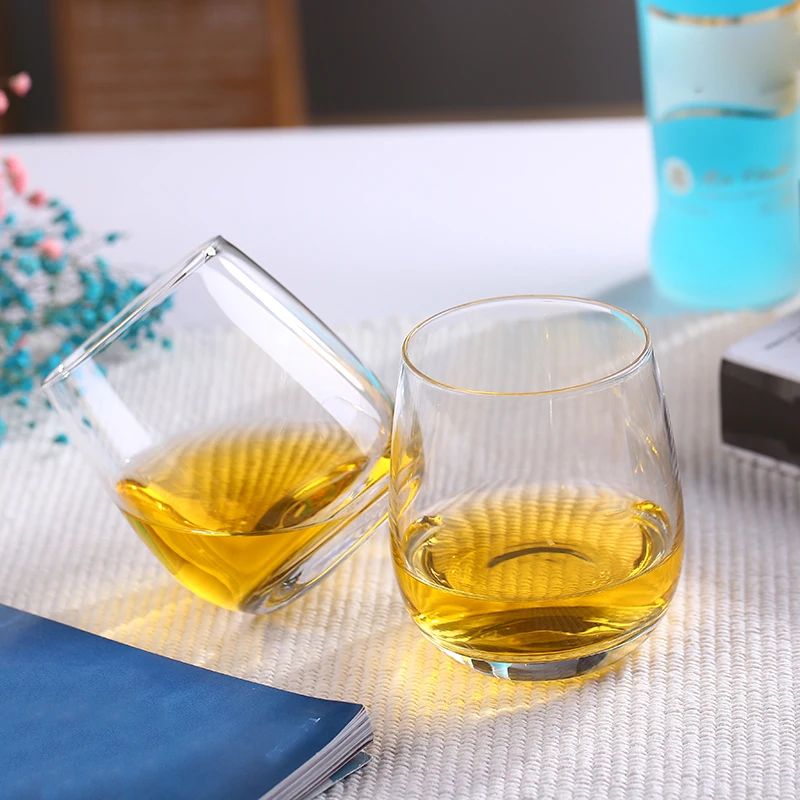 Round transparent big belly cup glass milkshake cup large capacity glass wine glass glassware glass beer mug glass Round
