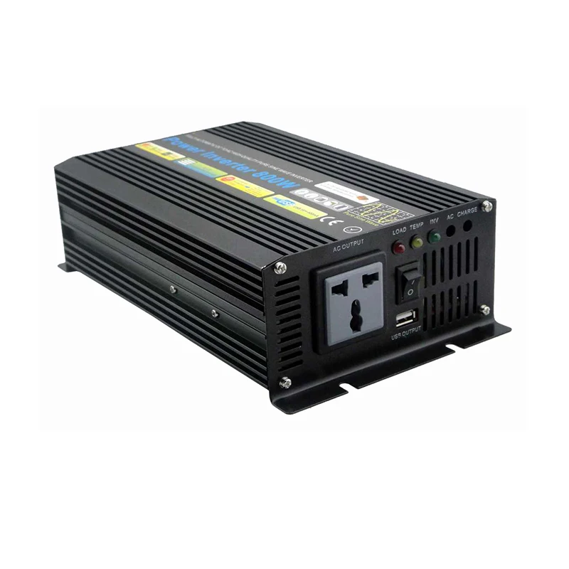 

FREE SHIPPING 800W Pure Sine Wave Inverter Peak 1600w 12V/24V/48V DC Power Supply Car Inverter for Camping