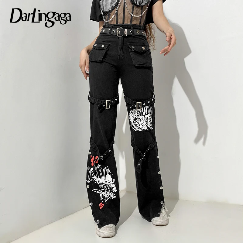 Darlingaga Streetwear Punk Style Print 