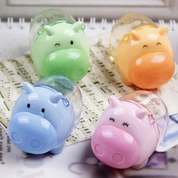 

1PCS Pencils Sacapuntas Cute Cartoon Kids Pencil Sharpener School Supplies Sacapuntas Escolares For Students Painting Stationery