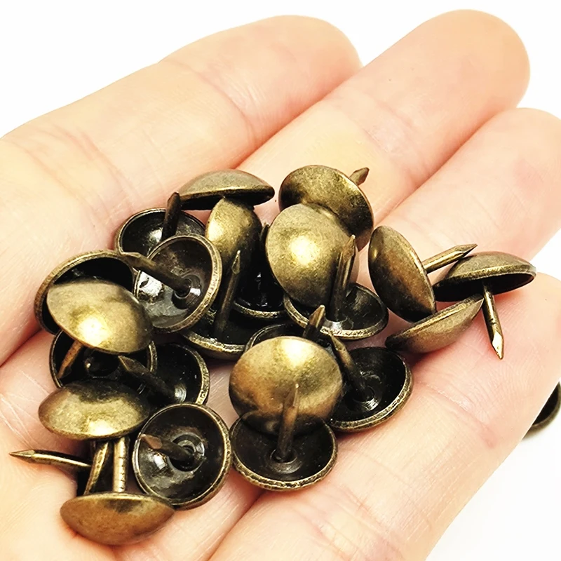 Antique Nail Jewelry Gift Wine Case Box Pines Sofa Decorative Tack Stud Pushpin For Upholstery Furniture Hardware