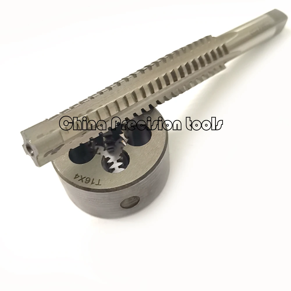 2PCSHSSTrapezoidalthreadtapandDiesetTr16T16TR16X2TR16X3