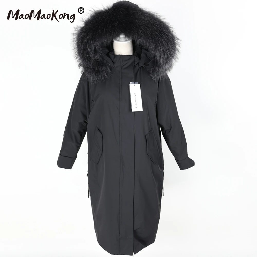 Maomaokong/2019 зимняя женская одежда белая куртка пуховик для отдыха и тепла парка с