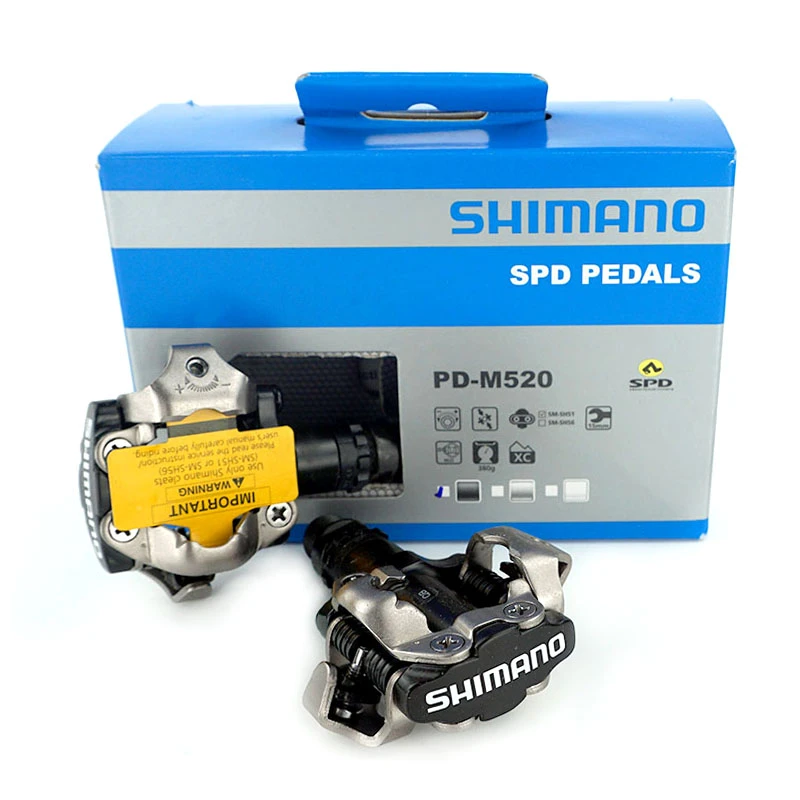 strelen Gelach oud Shimano Pd M520 Clipless Spd Pedalen Mtb Fiets Racing Mountainbike  Onderdelen Shimano Originele Echte Fiets Accessoires|Fiets pedaal| -  AliExpress
