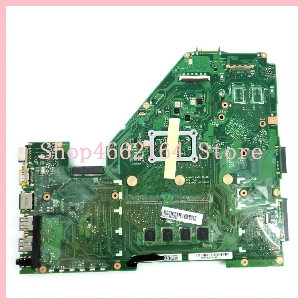 X550WAK материнская плата для ноутбука ASUS X550WA E1-2100CPU 2 Гб Оперативная память Материнская плата ноутбука X550 X552W X550WE X550W D552W материнская плата для ноутбука тест