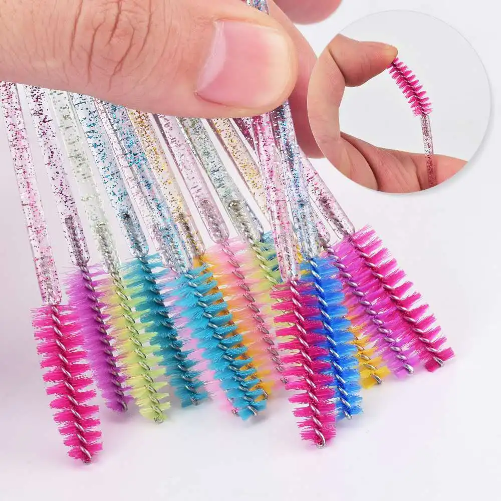 

Disposable Grafting Eyelash Crystal Rod Color Eyelash Brush Eyelash Comb Eyebrow Comb Portable Makeup Brush