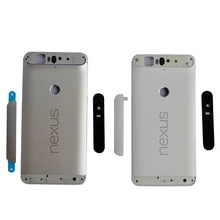 BINYEAE металлическая крышка батареи для huawei Google Nexus 6P задний корпус с верхней/нижней крышкой+ боковые кнопки+ объектив камеры+ логотип