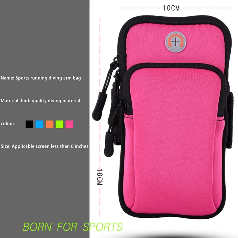 

Sports Armband Phone Case For 4-6.5 Inch Running Armband Phone Bags Fitness Gym Arm Band
