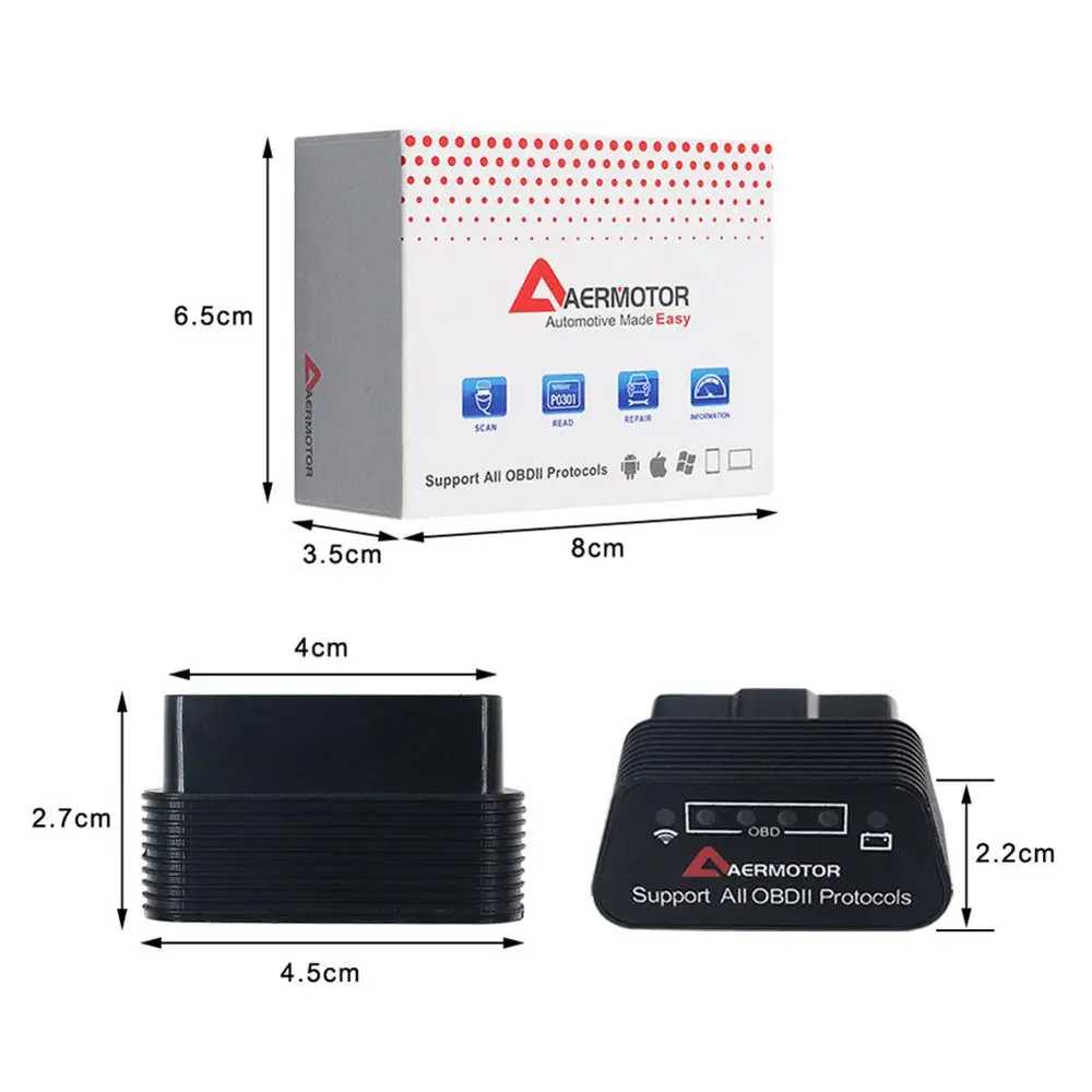 

Car Diagnostic Tester OBD2 For IOS Android Apple Bluetooth 4.0 /1.5/Wifi Scanner ELM327 Auto Tester Car Diagnostic Tool