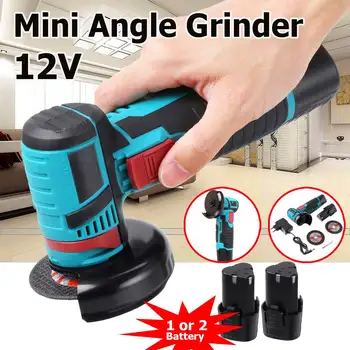 

Mini Brushless Cordless Angle Grinder 12V Cutter Cutting Machine Polisher DIY Rechargeable Power Tools With 1/2 Lithium Battery