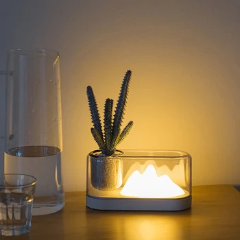 

Mountain Table Lamp USB Charging Eye Reading Desktop Nightlight Bedroom Atmosphere Simple LED Bedside Lamp